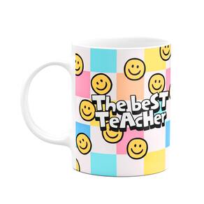 Caneca Professores - The Best Teacher que ama café