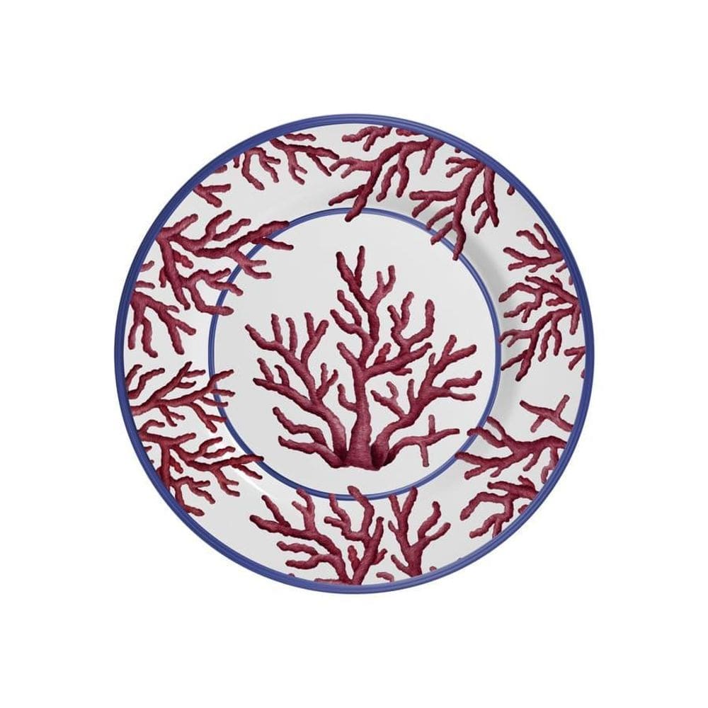 Prato Sobremesa Cerâmica Branca Alleanza - 6 Unidades