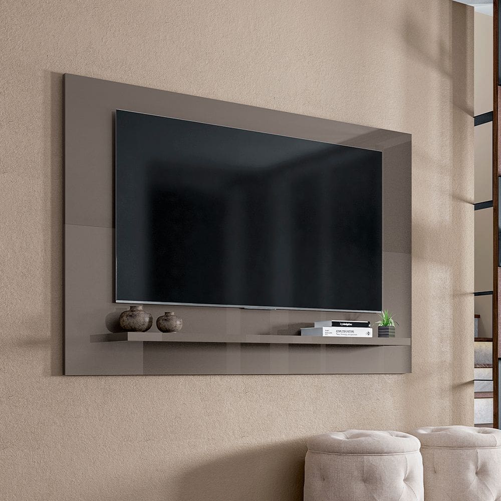 Painel para Tv 50 Polegadas Safira Essenziale 1,35 Cinza Pérola