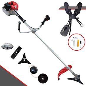 Roçadeira Multifuncional Anmax CG430P-TB 43cc 9.000rpm 2HP Com Carretel e Lâmina Facão + Lâmina 3 Pontas + Lâmina 80 Dentes + Disco Escova de Aço
