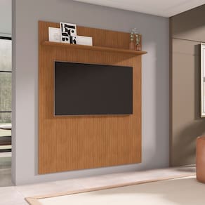 Painel para Tv 60 Polegadas Siena Frisado 1,60 Cedro