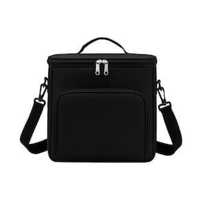 Bolsa Térmica Preta Marmita Bebidas Alça E Bolsos 07 Litros