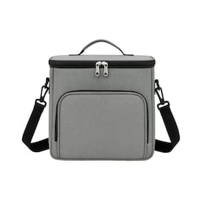 Bolsa Térmica Cinza Marmita Bebidas Alça E Bolsos 07 Litros