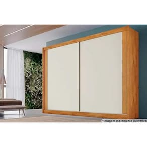 Guarda Roupa Casal 2 Portas e 4 Gavetas Creta Flex Peroba/Peroba ou Off White - Europa