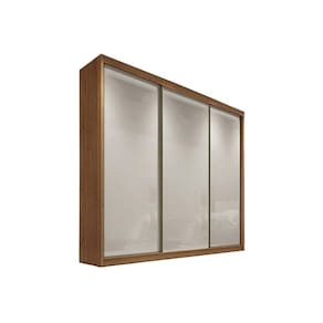 Guarda Roupa Casal 3 Portas de Correr e 6 Gavetas Arezzo/Medelim Plus Cumaru/Fendi - Novo Horizonte
