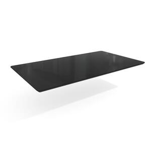 Tampo Mesa Sala de Jantar Madeirado c/ Vidro TA26 Retangular 90x160cm Preto/Preto - Kappesberg