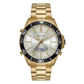 Relógio Seculus Masculino Ref: 44270gpsvda2 Anadigi Dourado