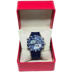 Relógio Masculino Tuguir AnaDigi 2308 Prata e Azul