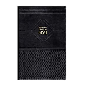 Bíblia De Estudo Nvi - Preta - Capa Luxo