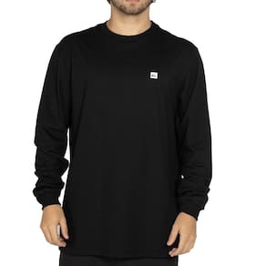 Camiseta Quiksilver Manga Longa Transfer Square WT25 Preto