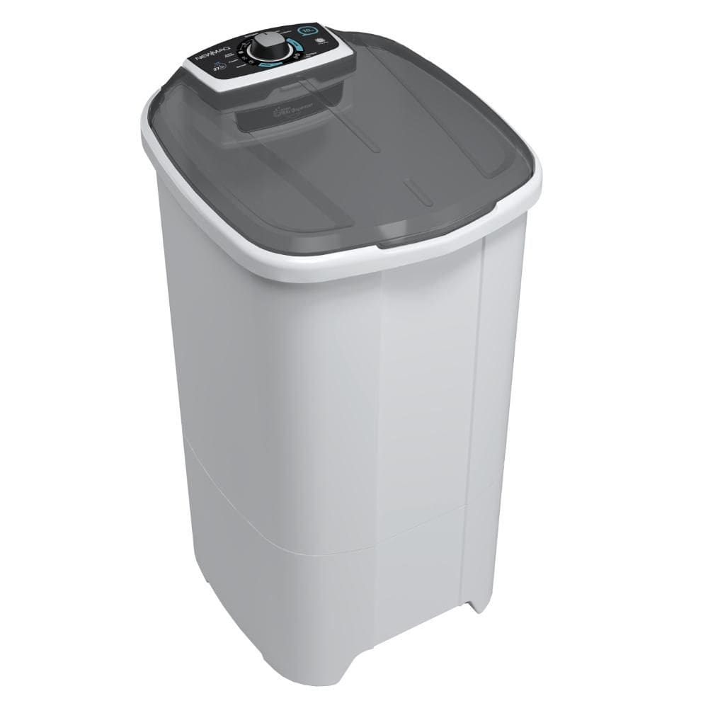 Tanquinho de Lavar Roupa 10kg Newmaq Semiautomática com 9 Programas de Lavagem Branco 220V