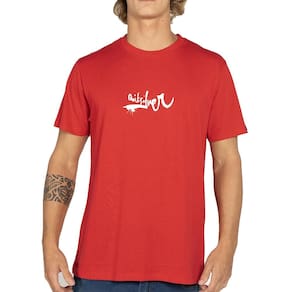 Camiseta Quiksilver Impaired Logo DNA Plus Size W25 Vermelho