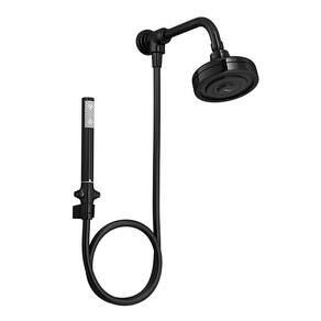 Chuveiro Deca Acqua Plus 1990.BLNO.STDKIT.N de Parede com Desviador Black Noir