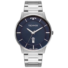 Relógio Technos Masculino Slim Prata - Gm10yq-1a Gm10yq-1a