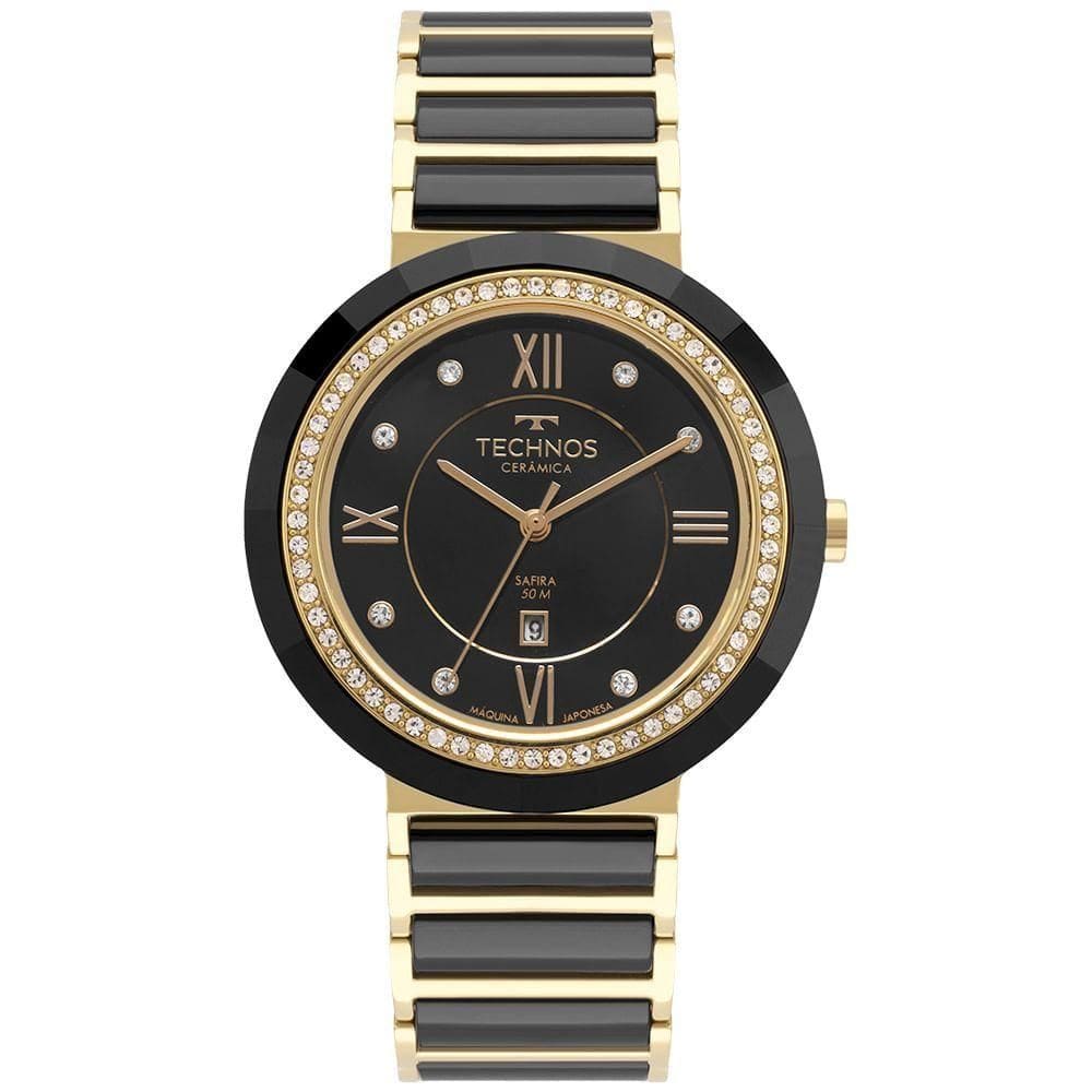 Relógio Technos Feminino Ceramic-saphire Dourado - 2015cej-2p 2015cej-2p