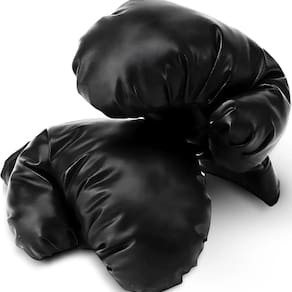Luvas De Boxe Preta Profissional Para Treinamento Resistente