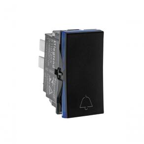 Pulsador Campainha 2a 250v B.automatico 1m Preta 611012pt