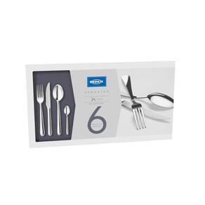 Faqueiro Brinox 24 Peças Aço Lyon - 5101102 Prata