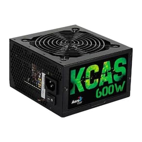 Fonte Gamer Atx Aerocool Kcas 600w 80 Plus Full Range Apfc Preto Bivolt