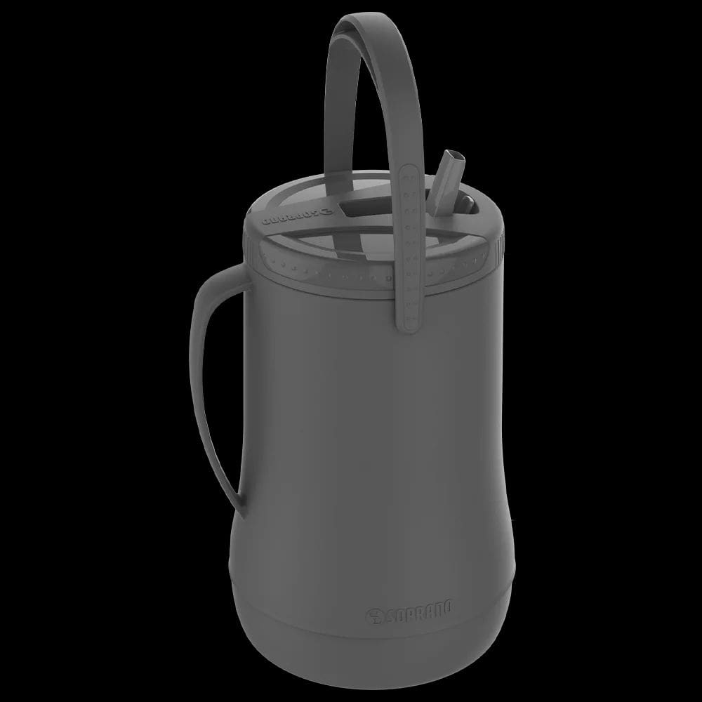Recipiente Isotermico Grantermo 2,5 Litros Ideal Para Terere Cinza Soprano