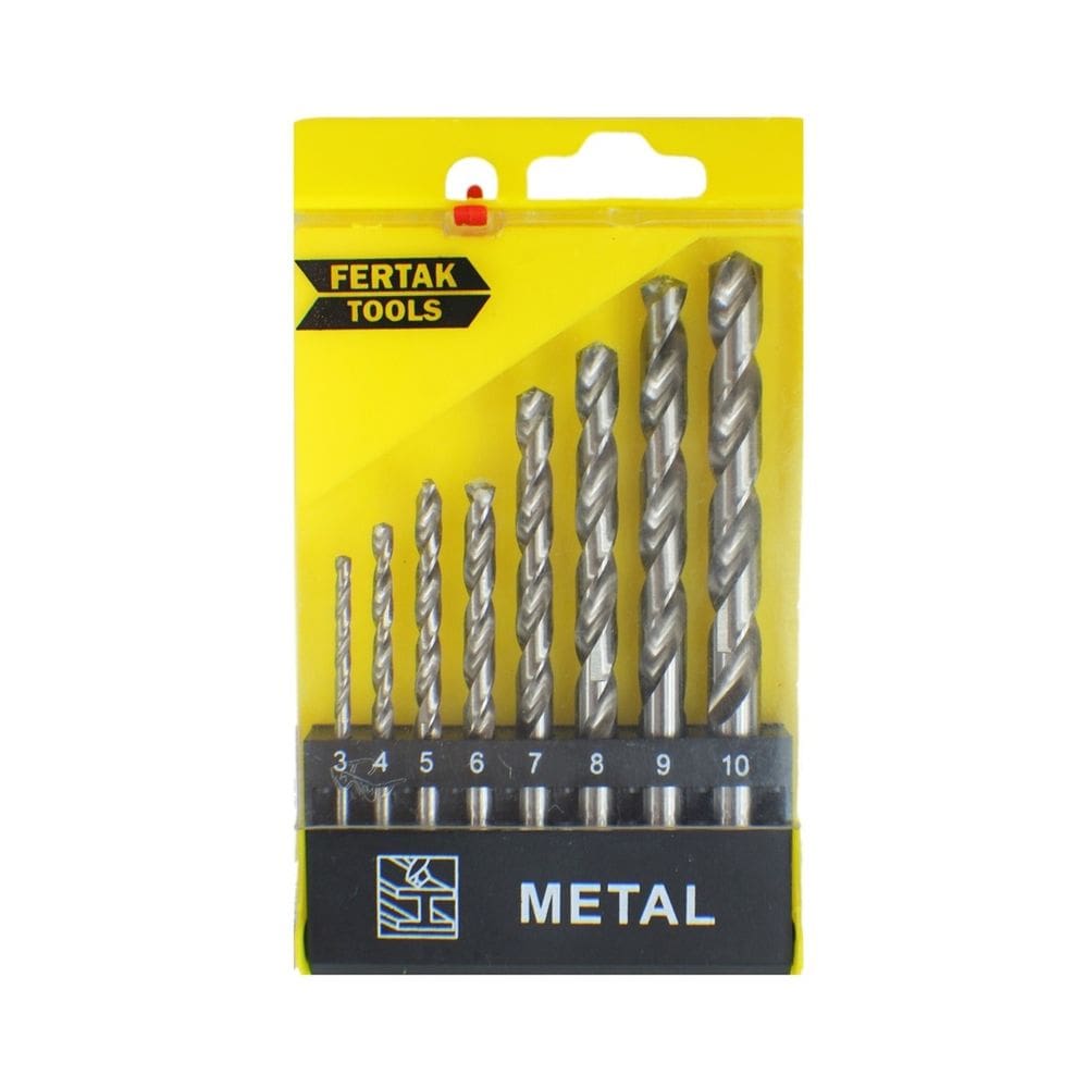Kit 8 Brocas Para Metal De 3 A 10mm