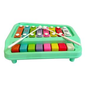 Brinquedo Infantil Xilofone 8 Notas Com 2 Baquetas Polibrinq