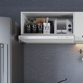 Armário para Cozinha Aéreo sem Portas Light Branco