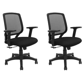 Kit com 2 Cadeiras de Escritório Diretor Giratória Office Ávila Preto