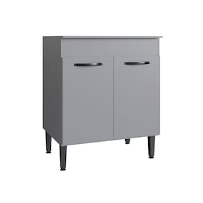 Balcão para Cozinha 2 Portas 81,2cm X 70cm Light Cinza