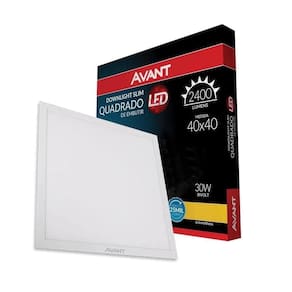 Luminária de Embutir Avant 30W 2480 Lumens Branco Frio