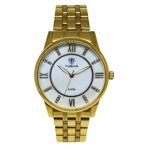 Relógio Feminino Tuguir Analógico W2124C Dourado E Branco