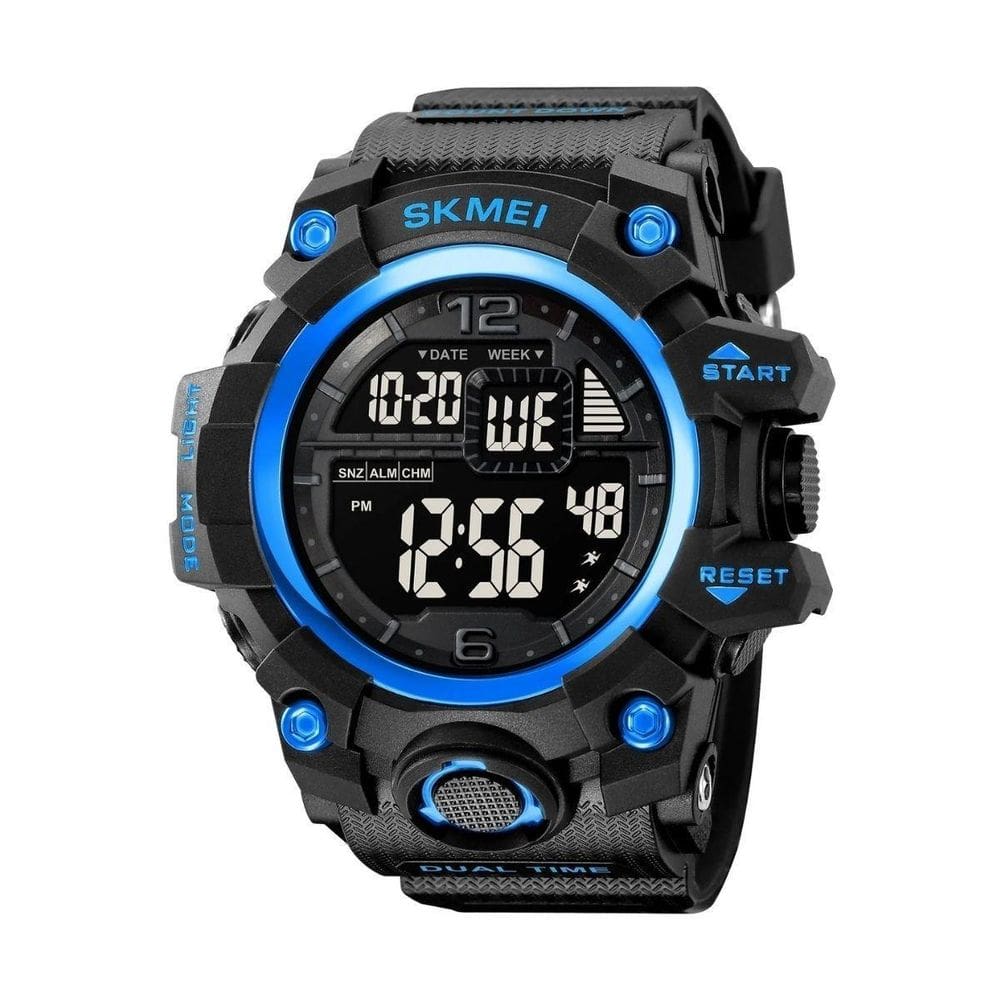 Relógio Masculino Skmei Digital 2245 Preto E Azul
