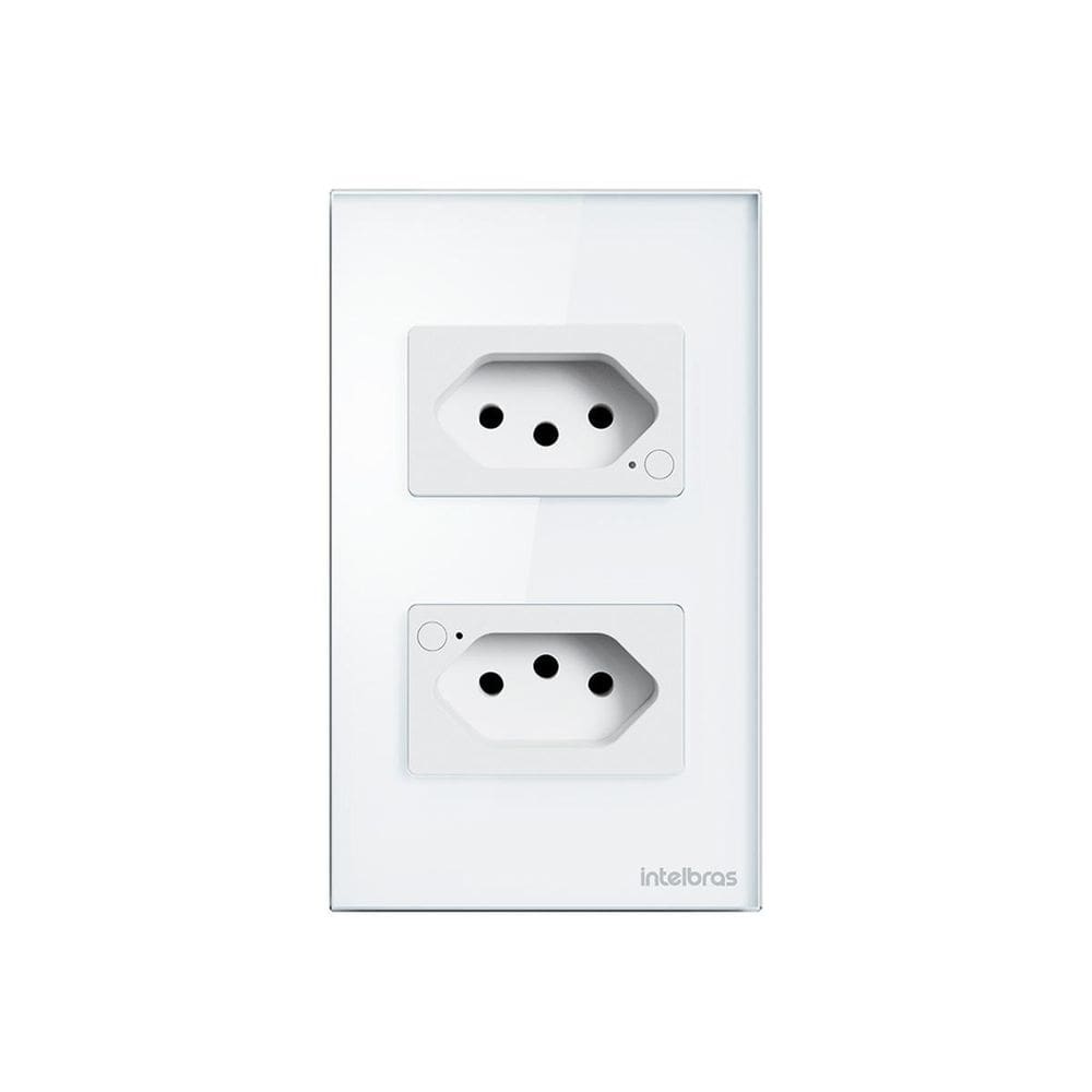 Tomada Dupla 10A Inteligente Wi-Fi Ets 1002 Branco 4850064
