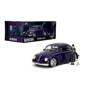 Brinquedo colecionável Jada Toys 1:24 de quarta-feira de 1972 VW Beetle com F