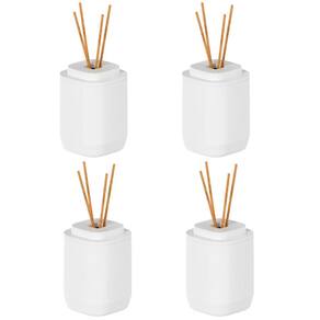 4x Aromatizador Ambiente Difusor OU Aura 380ml Branco