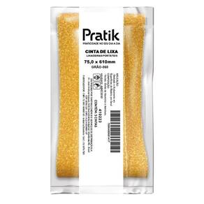 Cinta de Lixa Pratik K-332 - Multiuso Grão 60 75mmX610mm - Embalagem com 3 Unidades