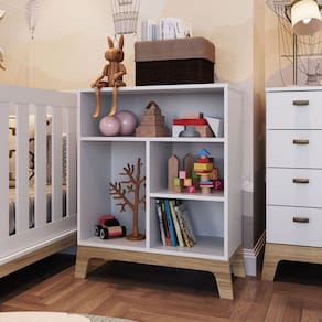 Estante Infantil 4 Nichos Linha FavodeMel FM007 - Completa Móveis
