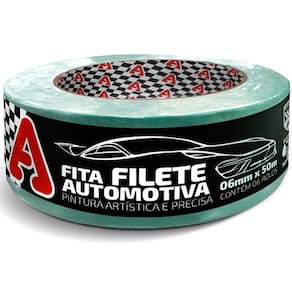 Kit 6 Fita Crepe Automotiva Verde Filete Adere 525 06MM X 50M