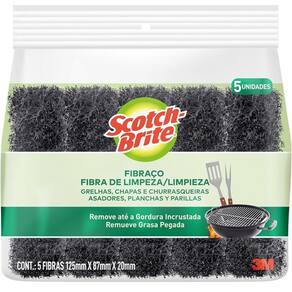 Fibra de Limpeza GRILL Fibraço SCOTCH-BRITE 5 Unidades