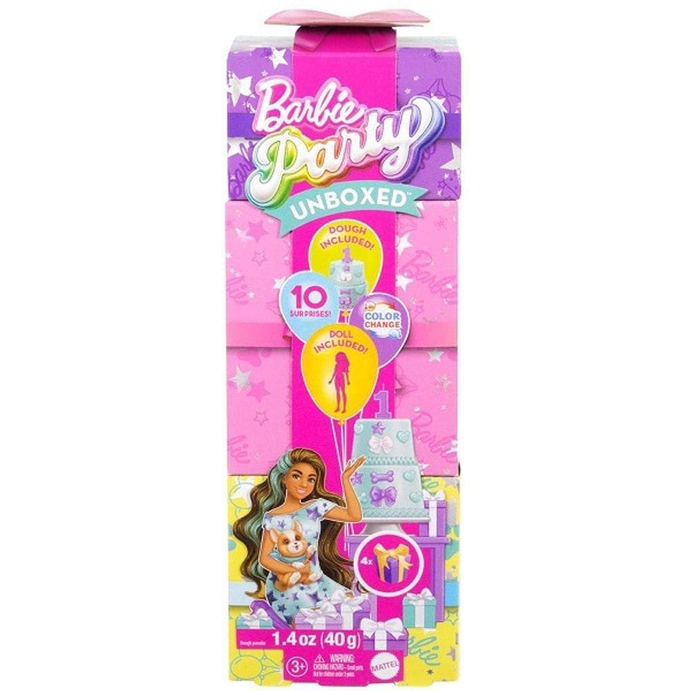 Barbie Reveal PARTY Unboxed Festa dos Animais Mattel JFG68 Morena
