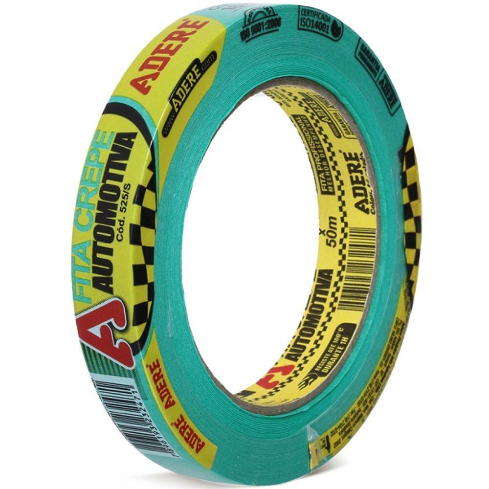 Fita Crepe Automotiva 525S Verde 18MM X 50M Adere