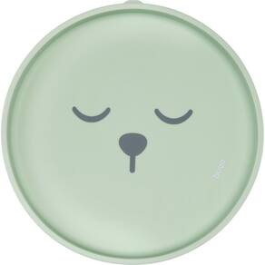 Prato Em Silicone Com Ventosa Gummy Verde - Buba