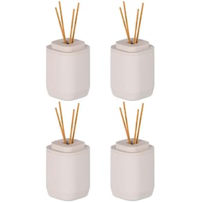 4x Aromatizador Ambiente Difusor OU Aura 380ml Bege