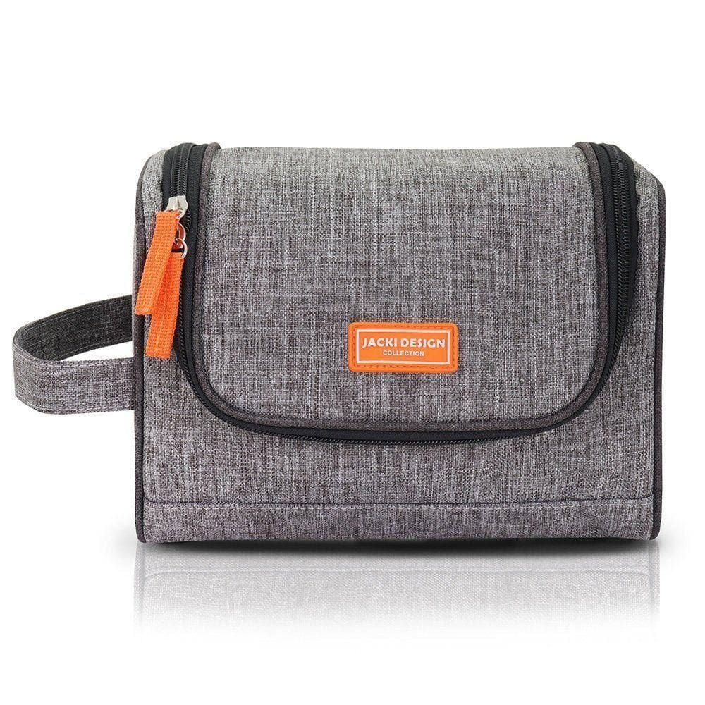 Necessaire De Viagem Com Gancho Cinza