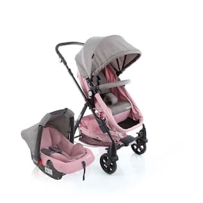 Carrinho de Bebê Travel System Poppy DUO Rosa- Cosco Kids