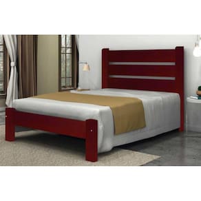 Cama de Casal Maiorca de Madeira Maciça Tauari