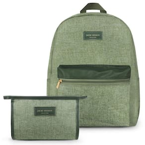 Conjunto Mochila E Necessaire De Envelope Joy Verde