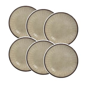 Conjunto de 6 Pratos Sobremesa de Cerâmica Mônaco 21cm - Alleanza