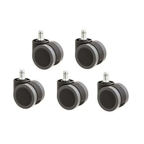 Rodízio De Cadeira Kit 5 Rodinhas De 55 Mm Pu Anti-risco