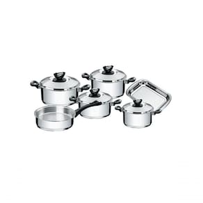 Jogo De Panelas 6 Pecas Aco Inox Solar